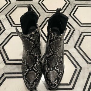 Jeffery Campbell python booties
